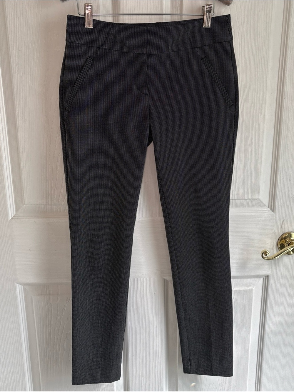 Women's  Ann Taylor LOFT Charcoal Modern fit Ankle pants trousers corpcore